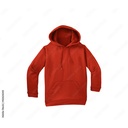 pull à capuche rouge